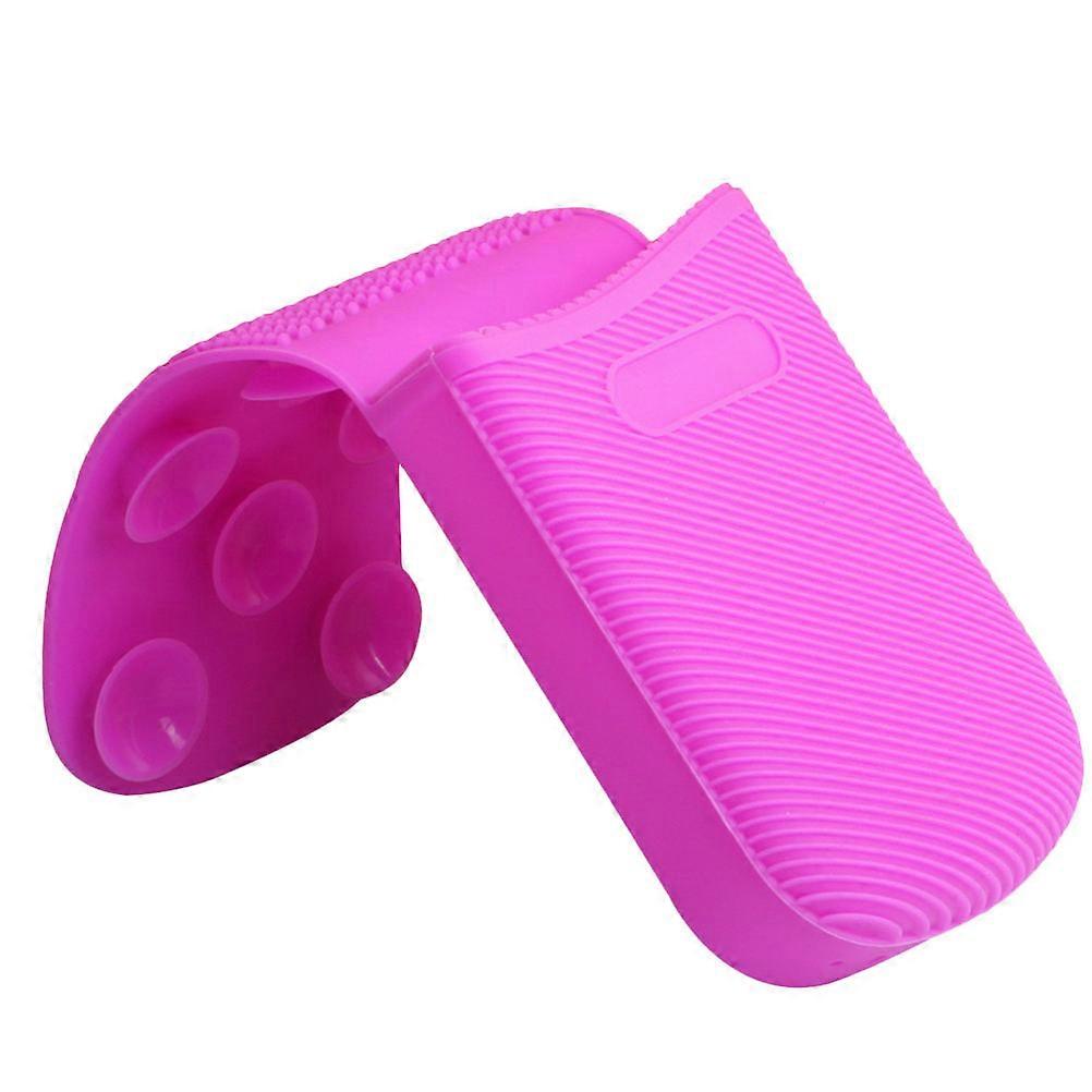 Silicone Brush Cleaner Mat for 5Pcs Makeup Brush Cleaning Tools