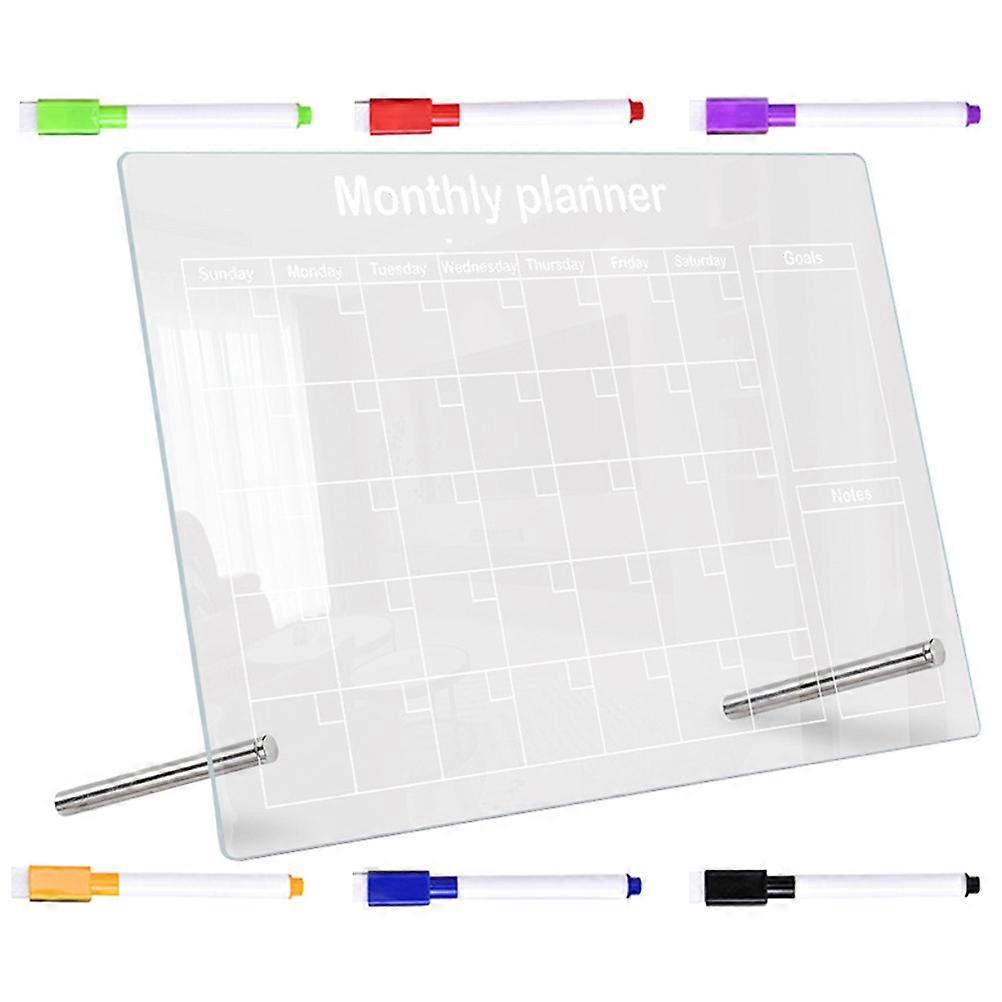 Transparent Acrylic Memo Board for Writing with 4Sets for Home Use