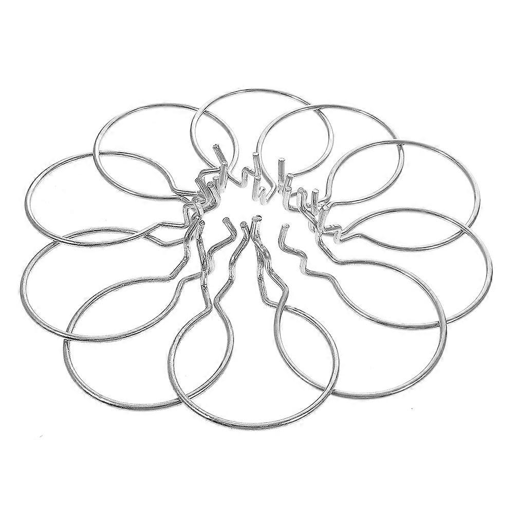 Silver Pegboard Cup Holder Hooks for Peg Board 48Pcs Iron Organizer