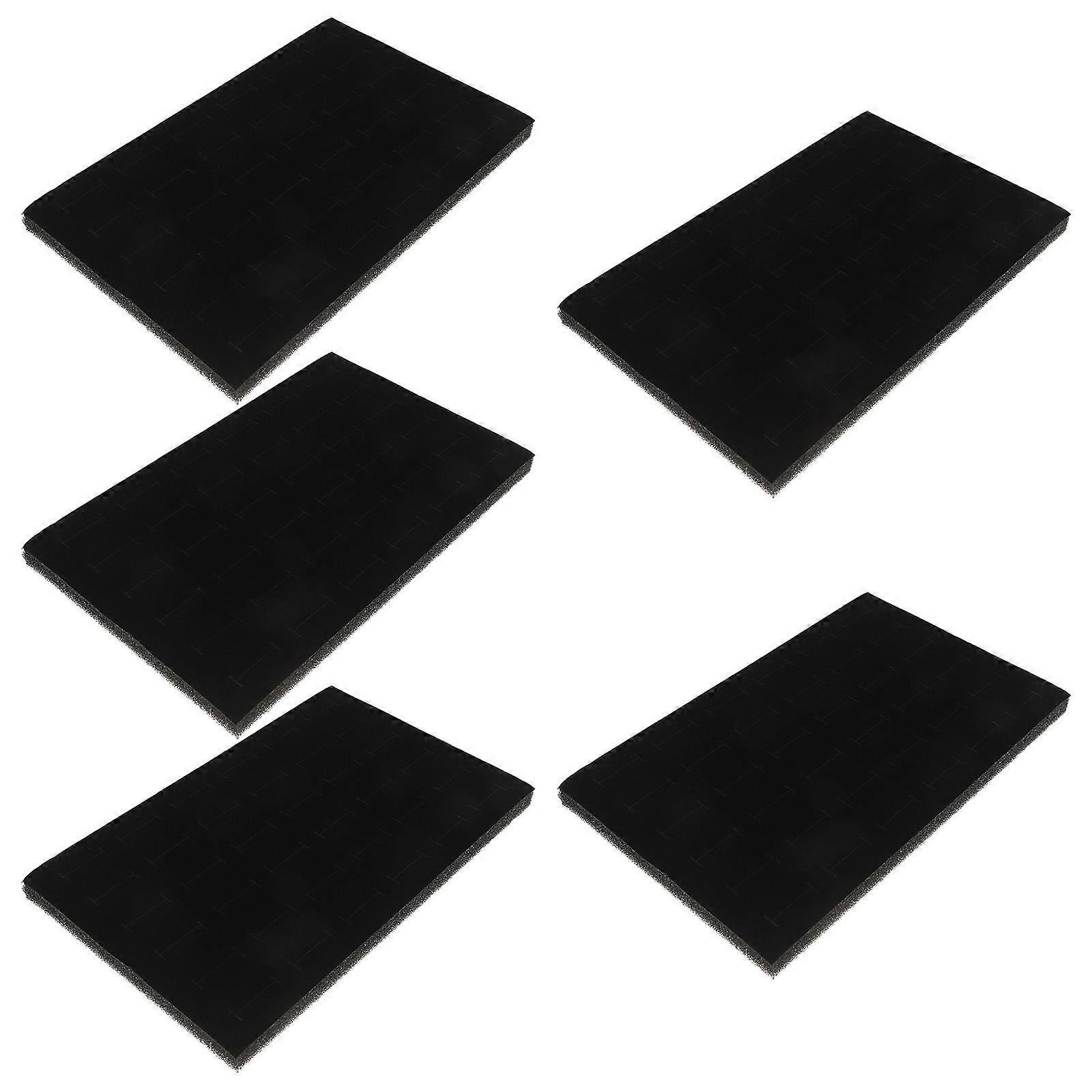 Jewelry Organizer Black Sponge Insert for Ring Display Tray 15Pcs