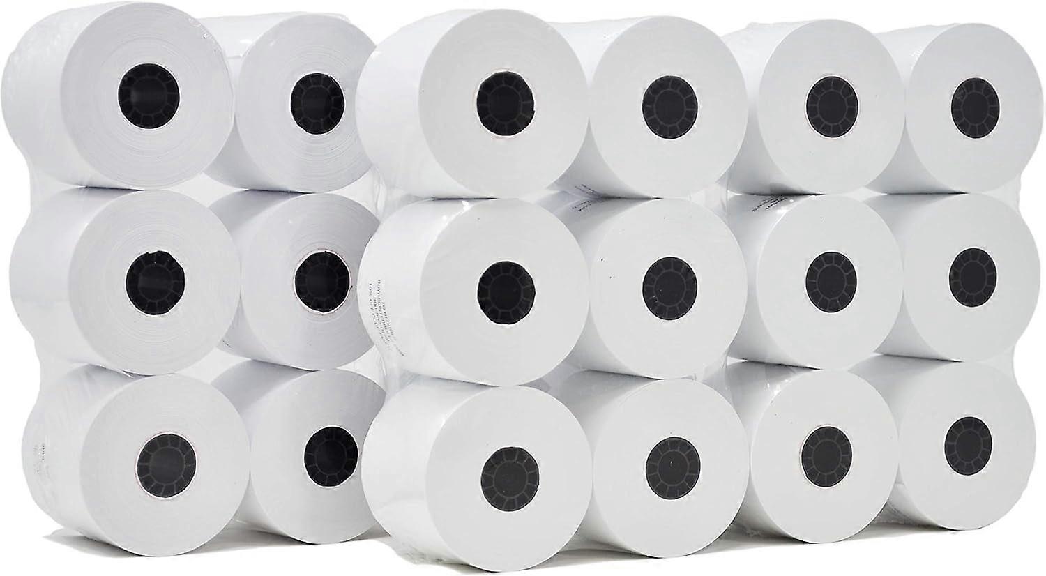 (36 Rolls) Adding Machine/Calculator Roll, 2-1/4" x 150 ft, White Printing Calculator Tape