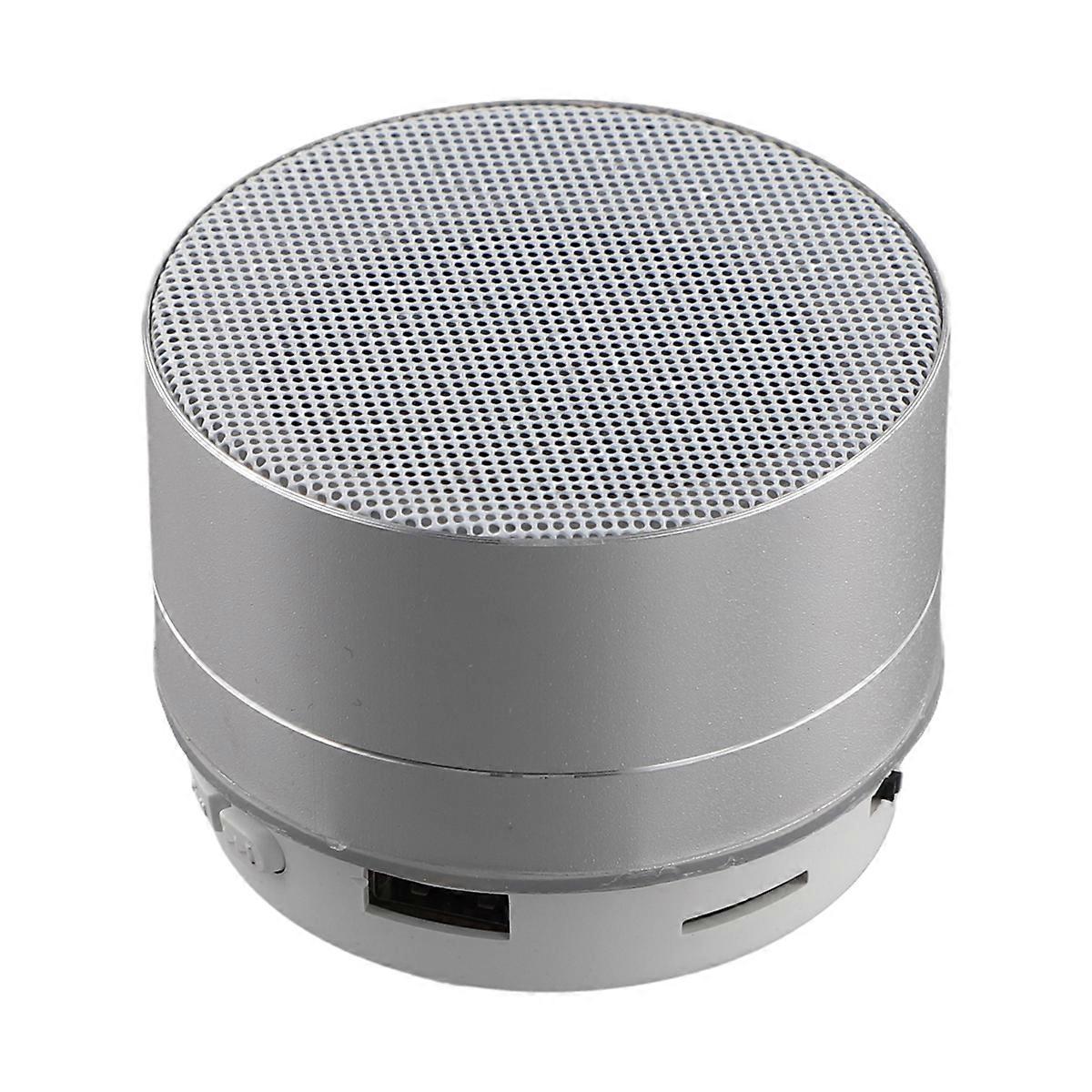Wireless Mini Super Bass Bluetooth Music Speaker Silver Grey