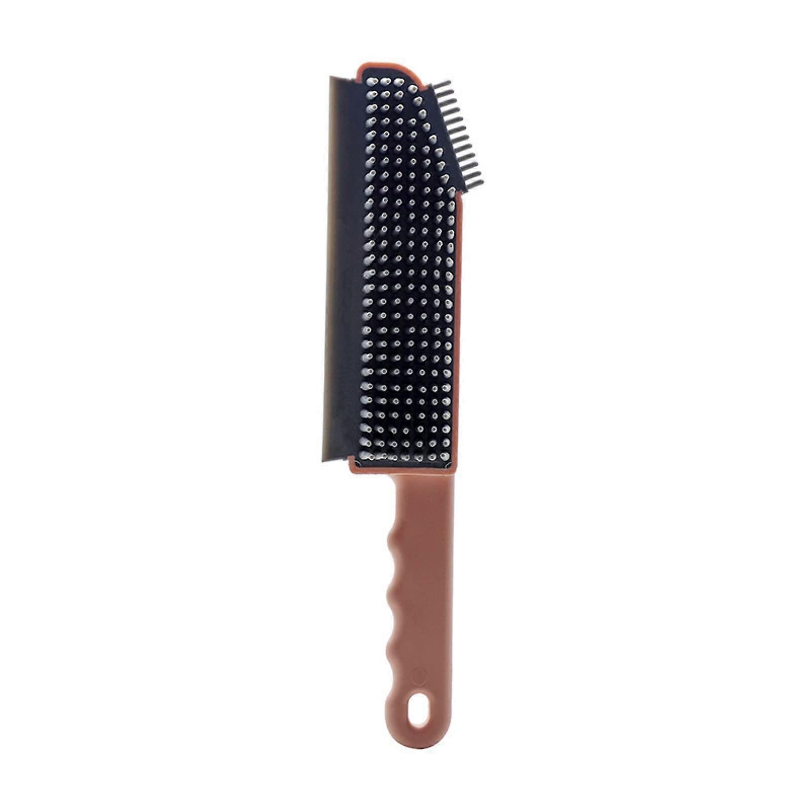 Tile Brushes for Cleaning - Portable Handheld Silicone Wiper, Flexible Reusable Kitchen Brush, Pink, One Size