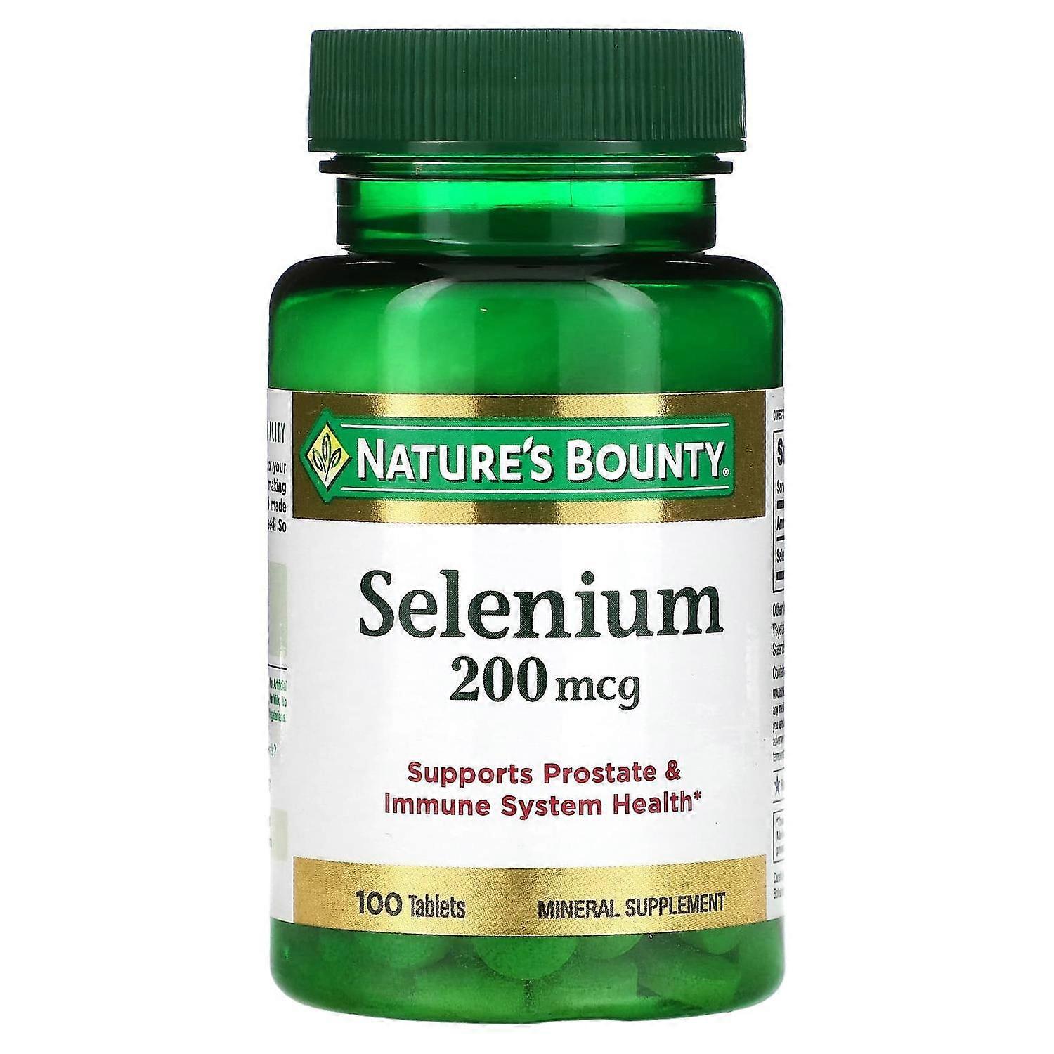 Nature's Bounty, Selenium, 200 mcg, 100 Tablets