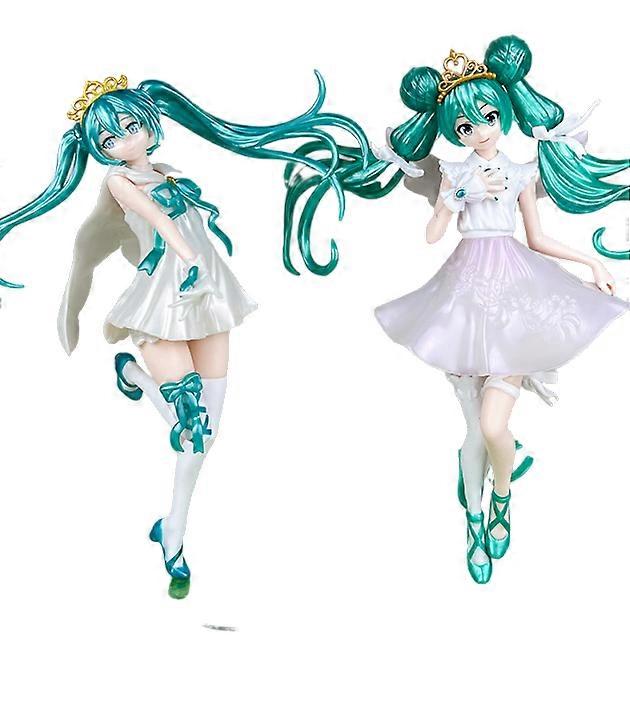 2pc Hatsune Miku Anime Angel Model ToyCollection Aciton Figure