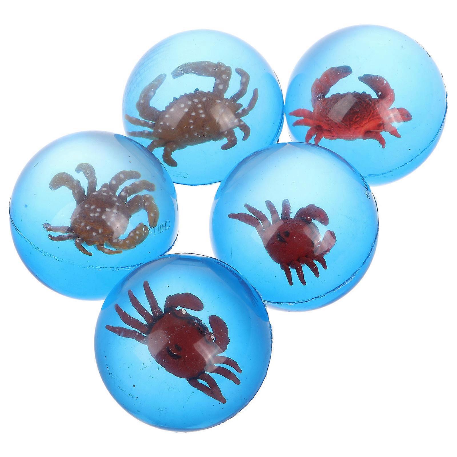 Party Favors Balls For Children Assorted Color Elastic Round Enhances Coordination 15 Pcs