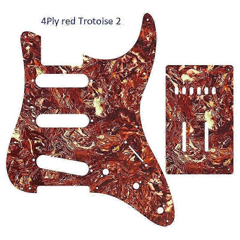 Xinyue Custom Guitar Parts - For Applause Pickguard Stra SSS &amp; Back Plate Scratch Many Colors 26s