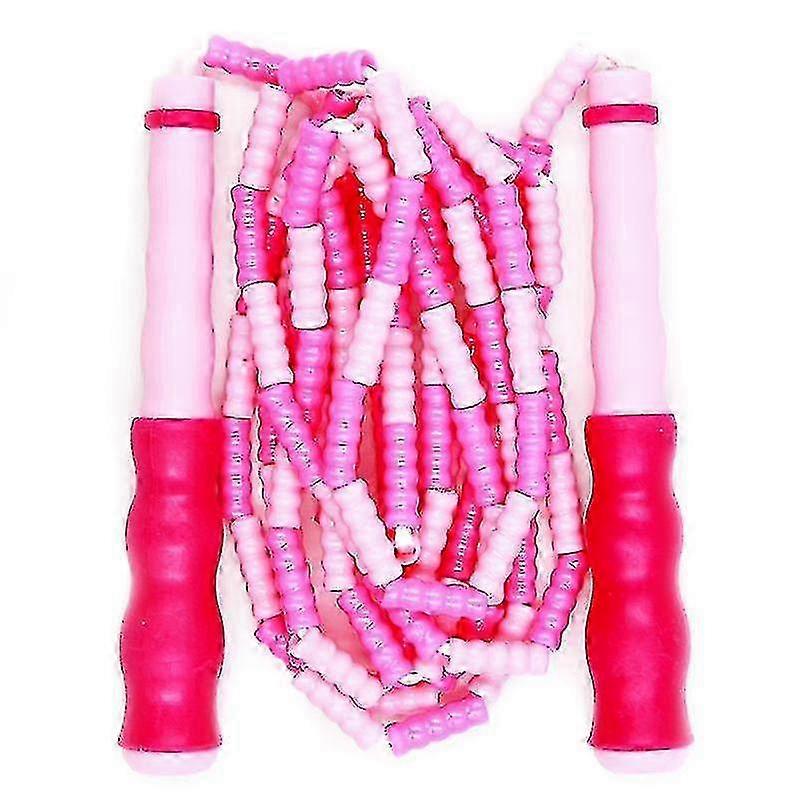 Jump Rope Soft Beaded Adjustable Tangle Free Segmented Fitness Skipping Rope Handle Wireless G 26s