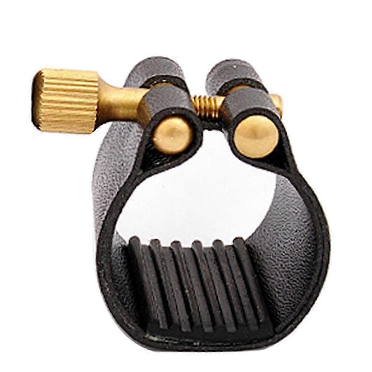 Alto Saxophone Ligature Fastener Compact Durable Artificial Leather for Alto Saxophone Rubber Mouthp