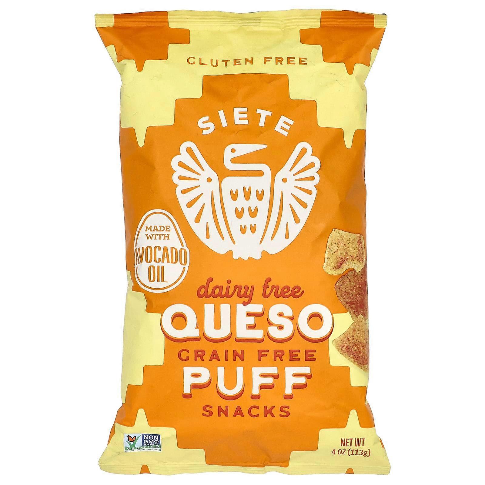 Grain Free Puff Snacks, Queso, 4 oz (113 g)