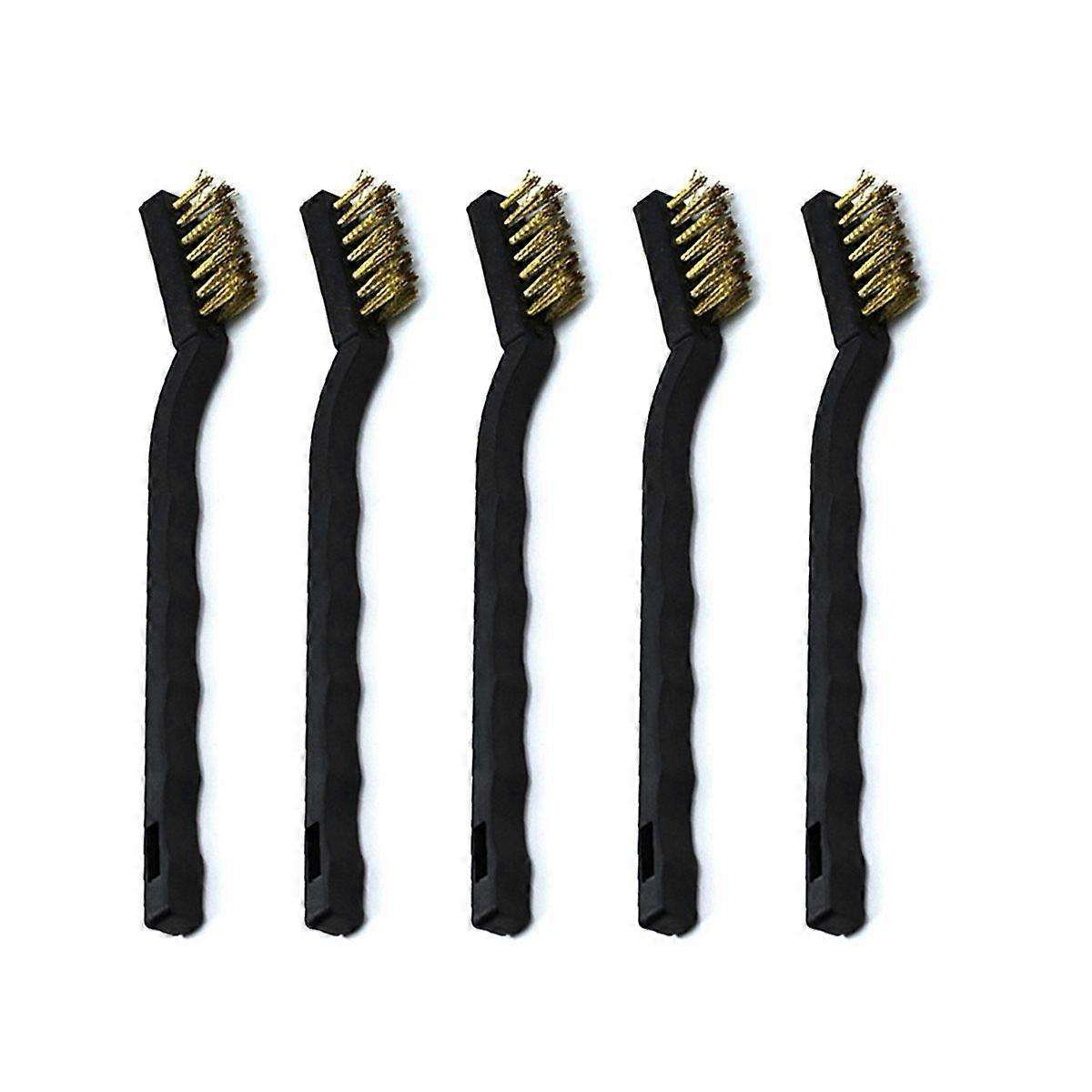 5Pcs 3D Printer Cleaning Kit Nozzle Brushes for Effective Rust and Dirt Removal Black