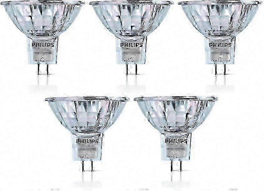 Lot de 5 ampoules halogènes 12 V MR16 50 W GU5.3, à intensité variable, durée de vie de 4 000 h, angle de faisceau 36D, 58845100