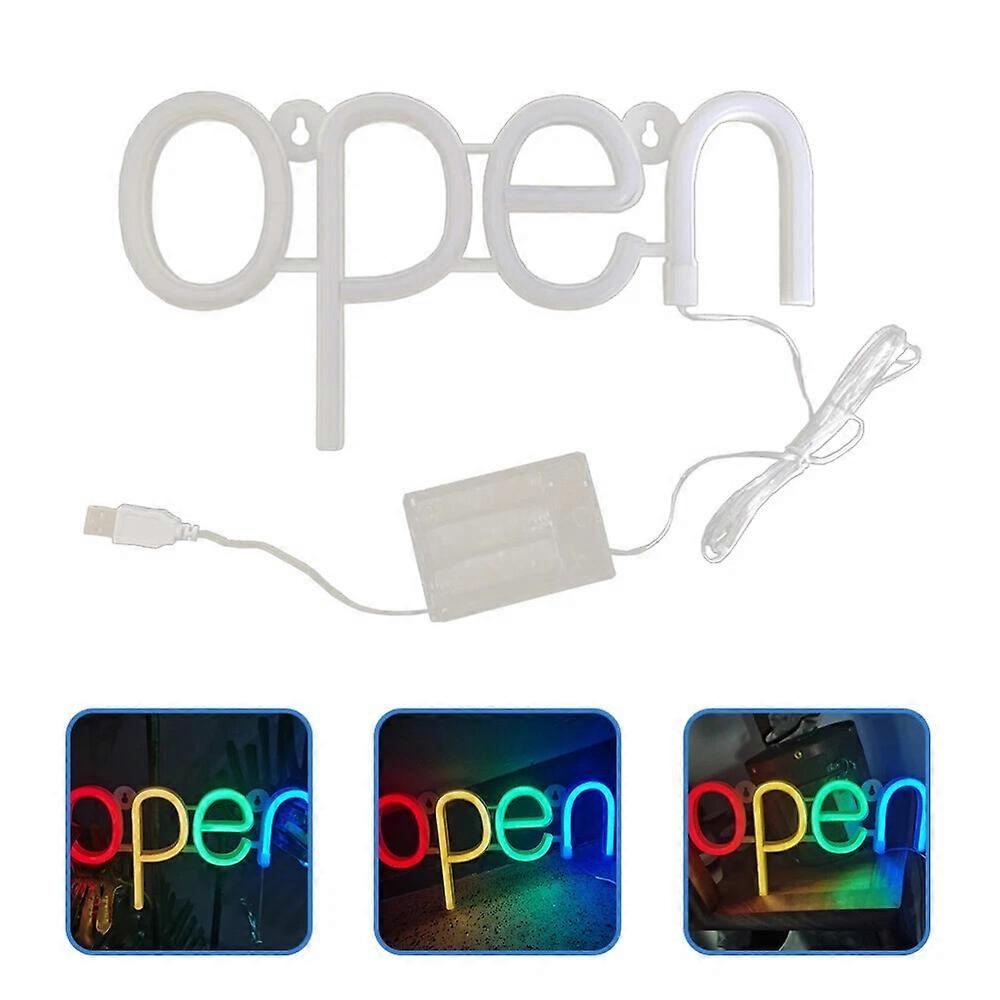 Open LED Neon Signs Light Business Hours Sign Shop Window Store Signs For Bars
