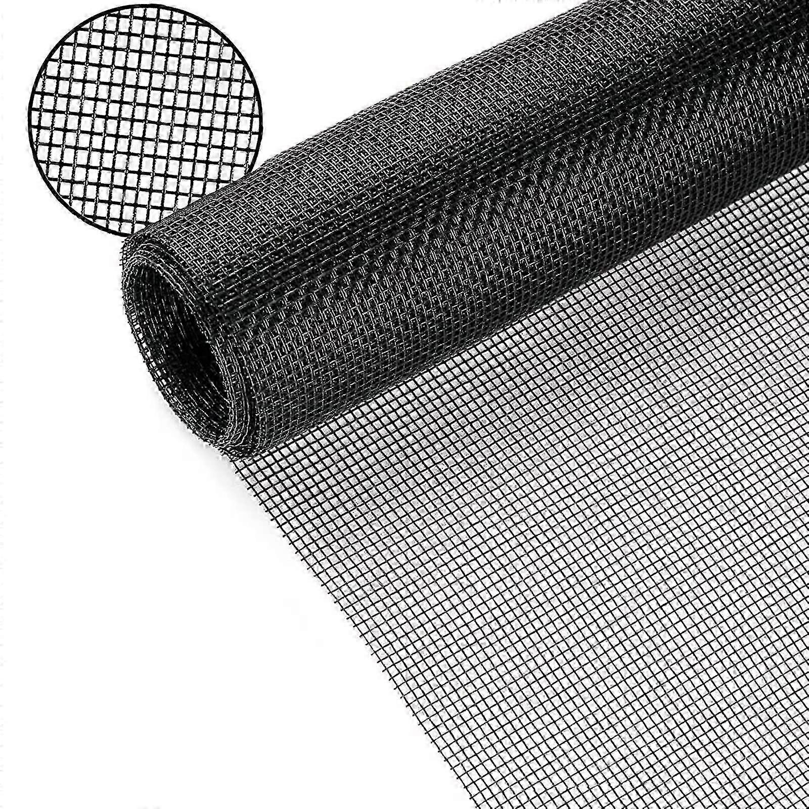 Moustiquaire de fenêtre mesh, 120cm x 250cm Moustiquaires de mouche en fibre de verre durable pour fenêtres et portes Maille d’insecte remplacement Fly Net