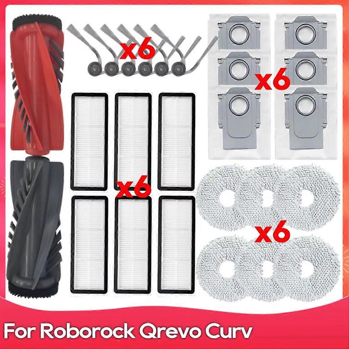 Compatible for Roborock Qrevo Curv/ P20 Pro Replacement Accessories