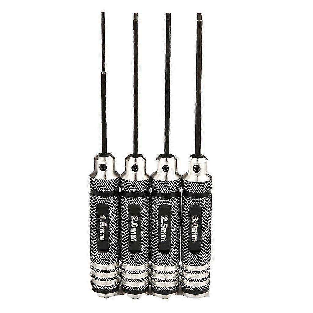 4pcs Hex Key Socket 1.5/2/2.5/3.0mm Sleeve Spanner Flat Head Wrench for RC Car