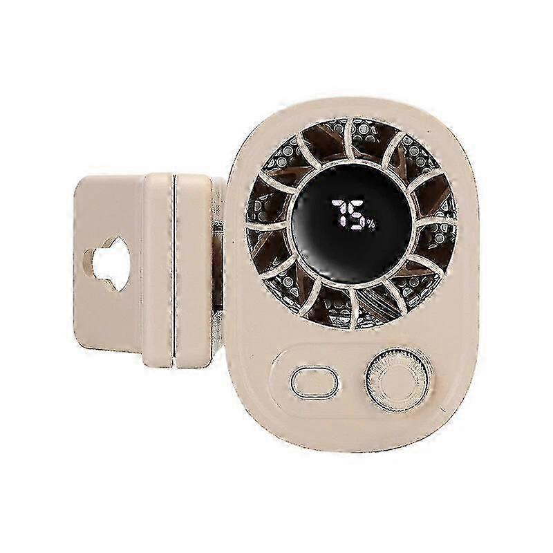 Car Clip on Fan with LED Display - 360° Rotation, Adjustable Speeds Fan