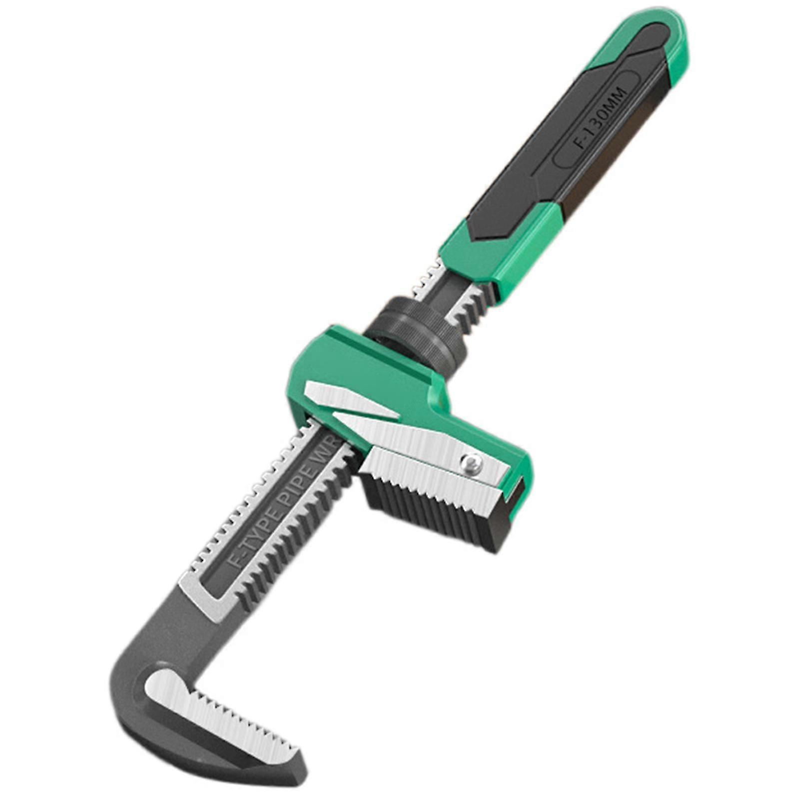 Wide Jaw Adjustable Wrench, Right-Angle F-Type Automotive Pipe Repair Wrench, Home DIY Plumber Wrench Tool