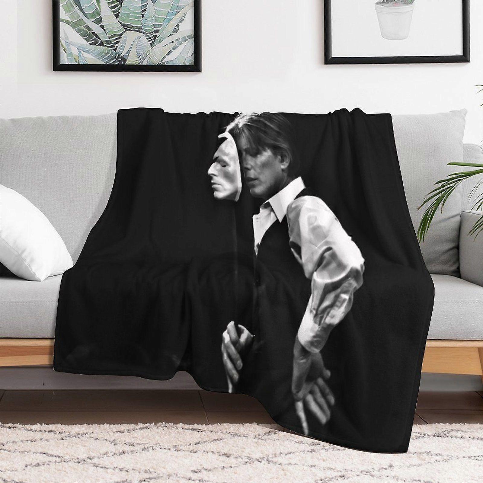 David bowie sandfrei Plush Hypoallergenic Blanket for Winter  Sofa Lounge Velvet Soft Touch