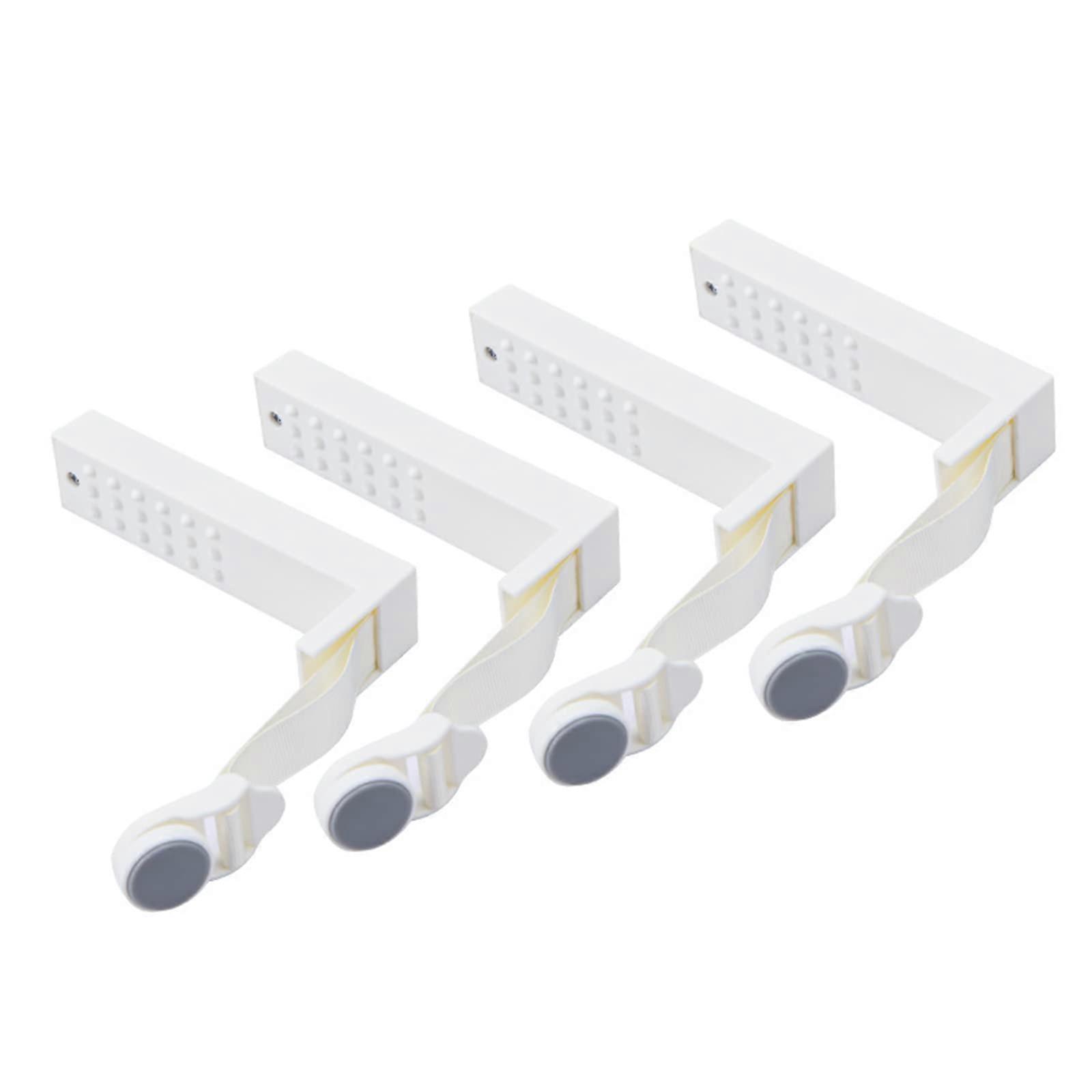 Sheet Fixing Strap Anti Slip Sheet Holder Clips For Quilt Cover Bedspread Grey 4 Pcs With Invisible Buckle