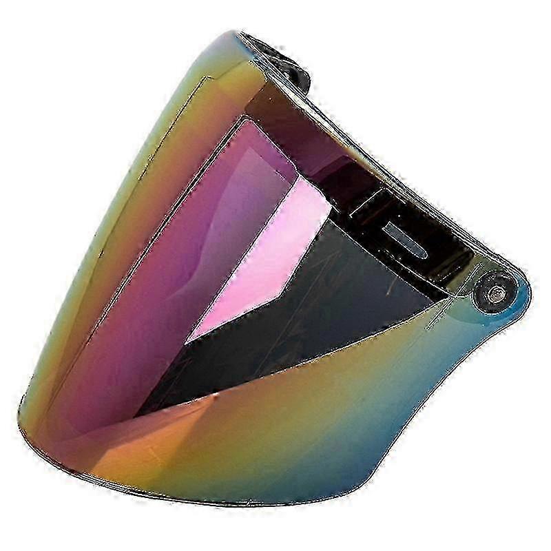 3-Snap Helmet Peak Lens Sun Shade Protector For 3/4 Open Face Helmet Visor