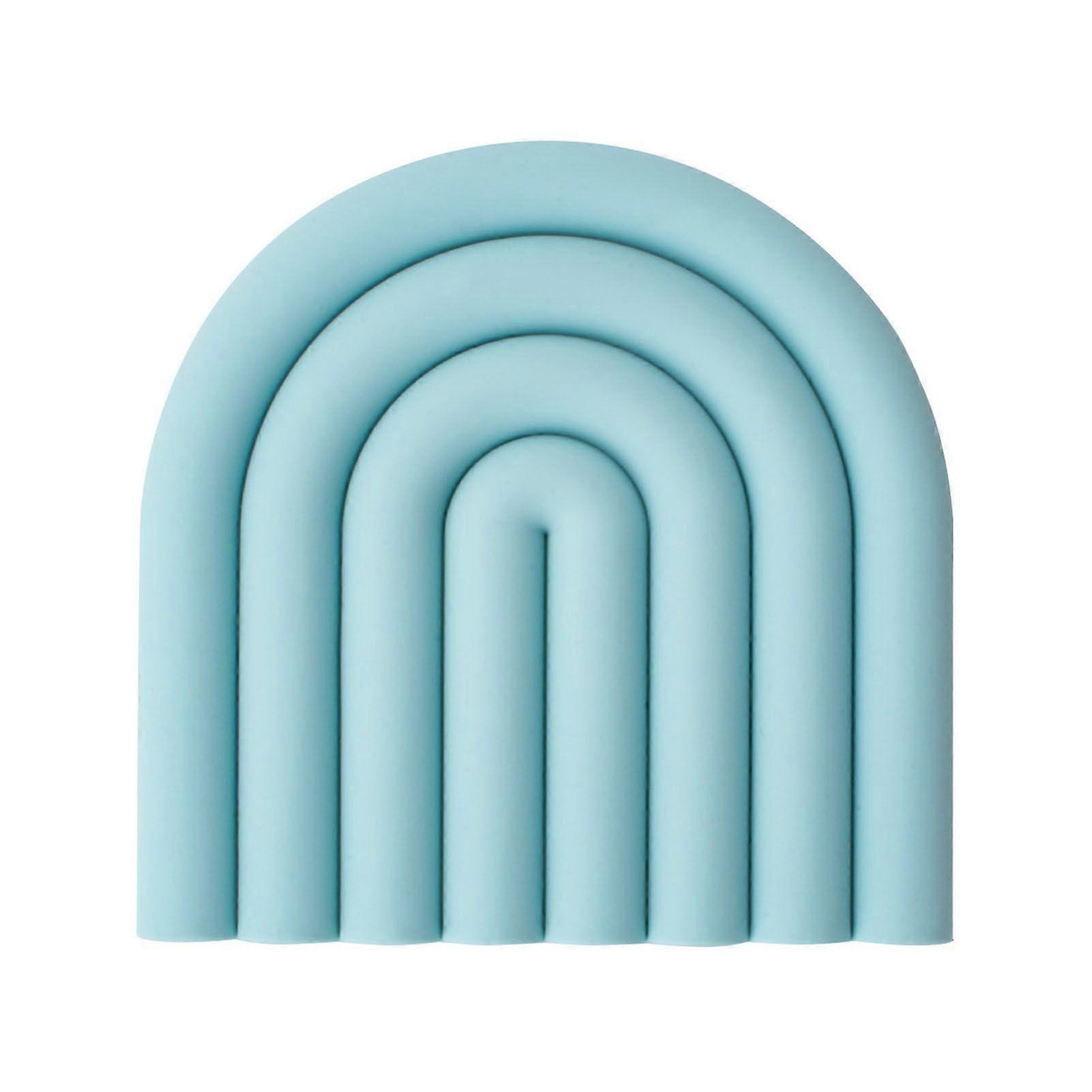 Jikaixiang Silicone Heat Resistant Trivets Rainbow Non-Slip Pot Holders for Hot Pans Bowls Dishwasher Safe Kitchen Table Mats for Dining Decor