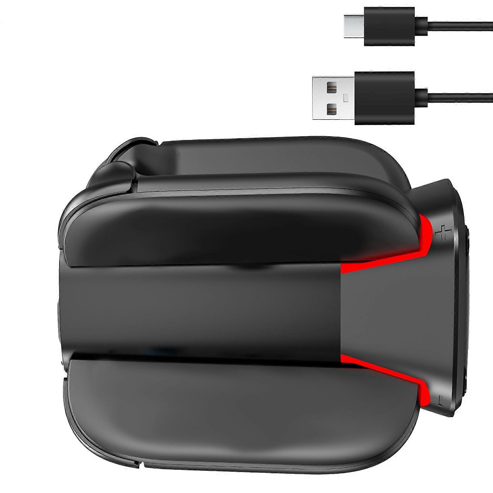 4 In 1 LED Charging Dock Station for NS2 Controller with LED Status Indicators and Anti Slip Base Black Multicolor