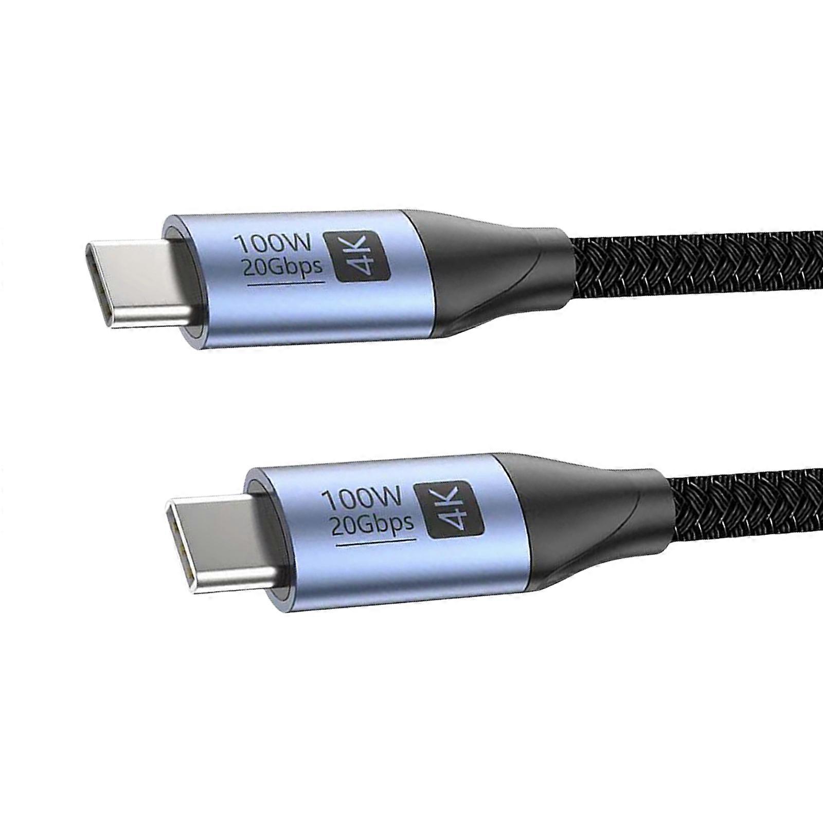 0.5m to 3.0m USB C 3.2 Cable 100W Charging 4K@60Hz Video 20Gbps Data for Easily Power, Video, and Data Transmission Multicolor