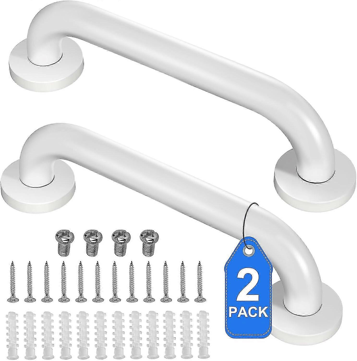 2er-Pack Dusch-Haltegriff Edelstahl-Badezimmer-Haltegriff Duschgriff Badewannengriff Sicherheitsstangen für Duschstuhl Bank Haltegriffe Senioren H