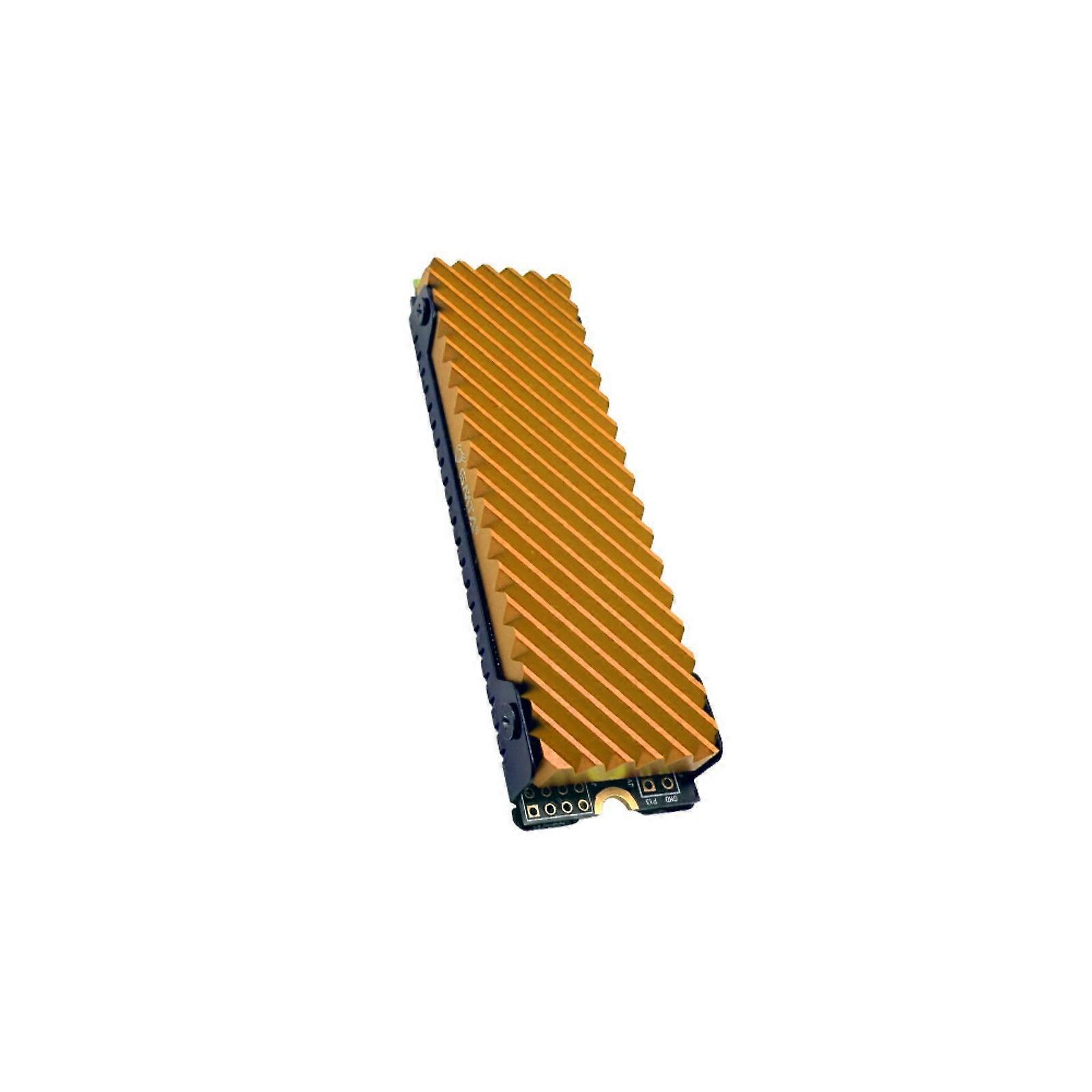 Precise M.2 Heat Spreader High Airflows Channel Effective Temperature Control For PCIe4.0 Solid Disk And Compatibility  Yellow