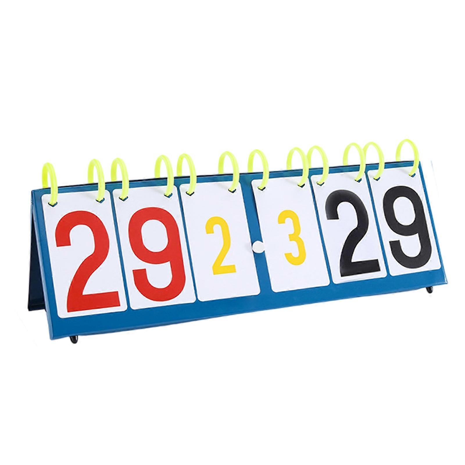 Practical Sports Scoring System with 1-31 Number Card PVC Texture Suitable for Table Tennis Coaching Gift Enthusiasts Multicolor