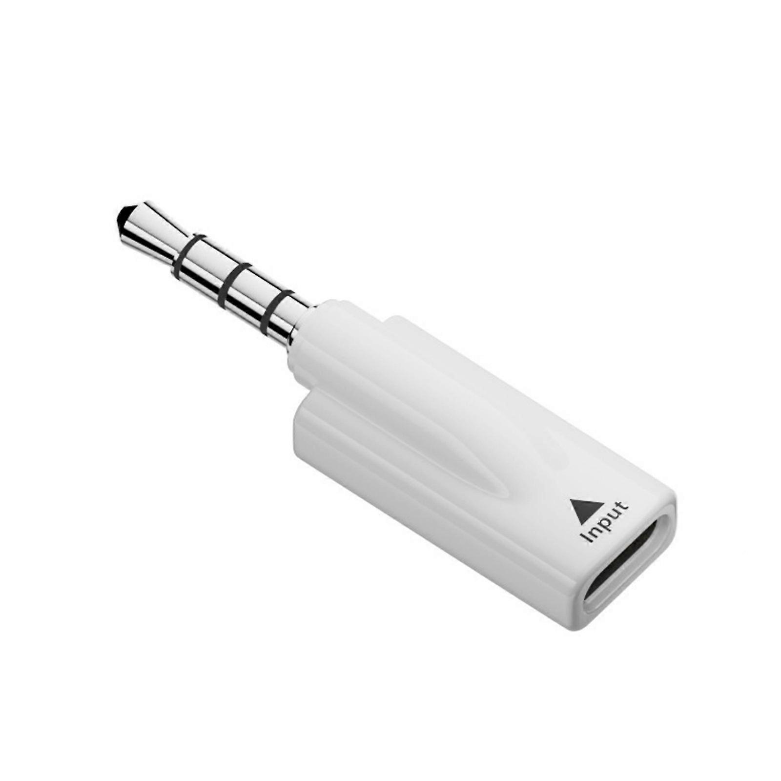 Portable USB C to 3.5mm Auxs Adapter Type C Female to 3.5mm Adapter NoiseFree Audios Output for Mobile Devices Computers  White