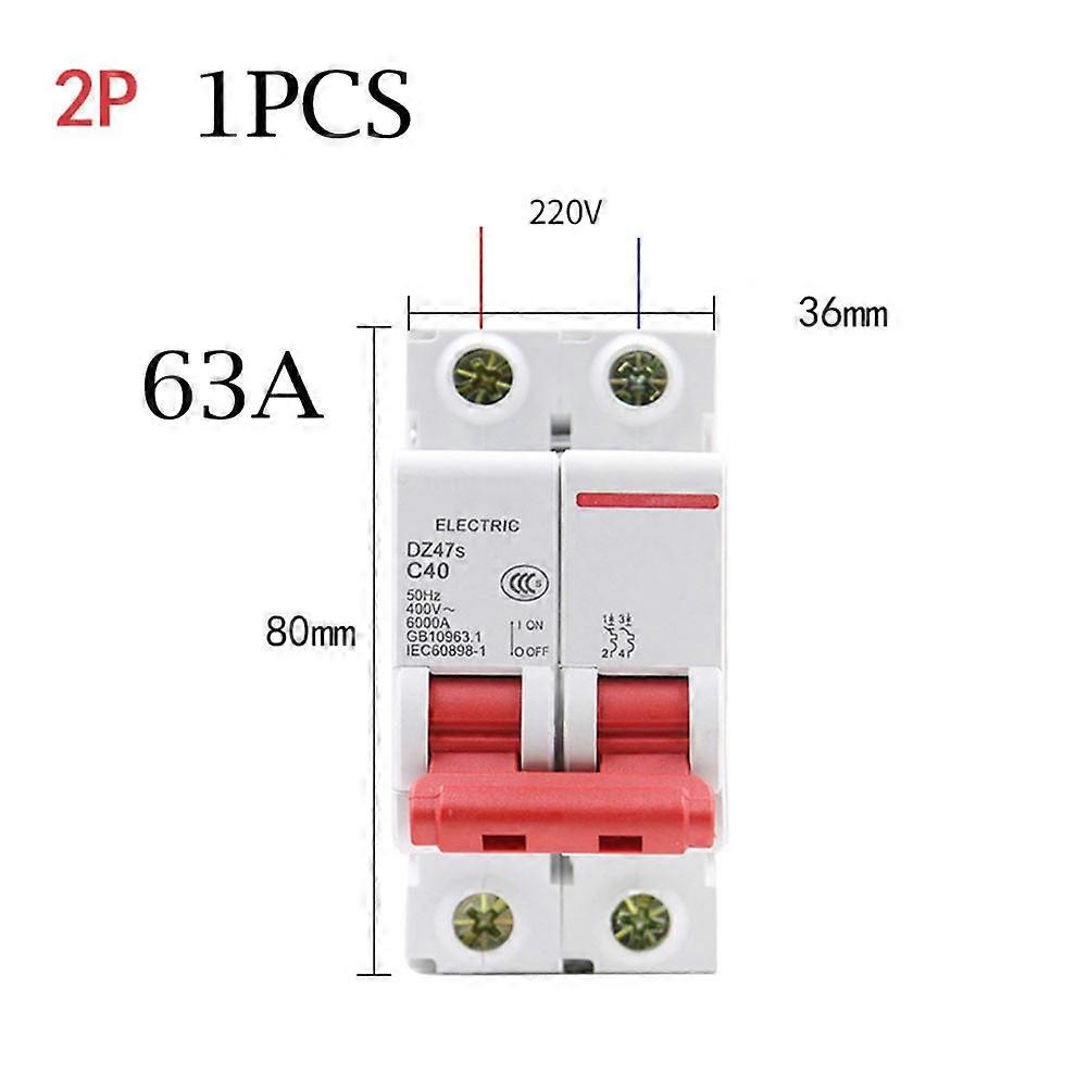Mosiee AC Miniature Circuit Breaker 2P Circuit Breaker Solar AC Disconnector MCB AC220A