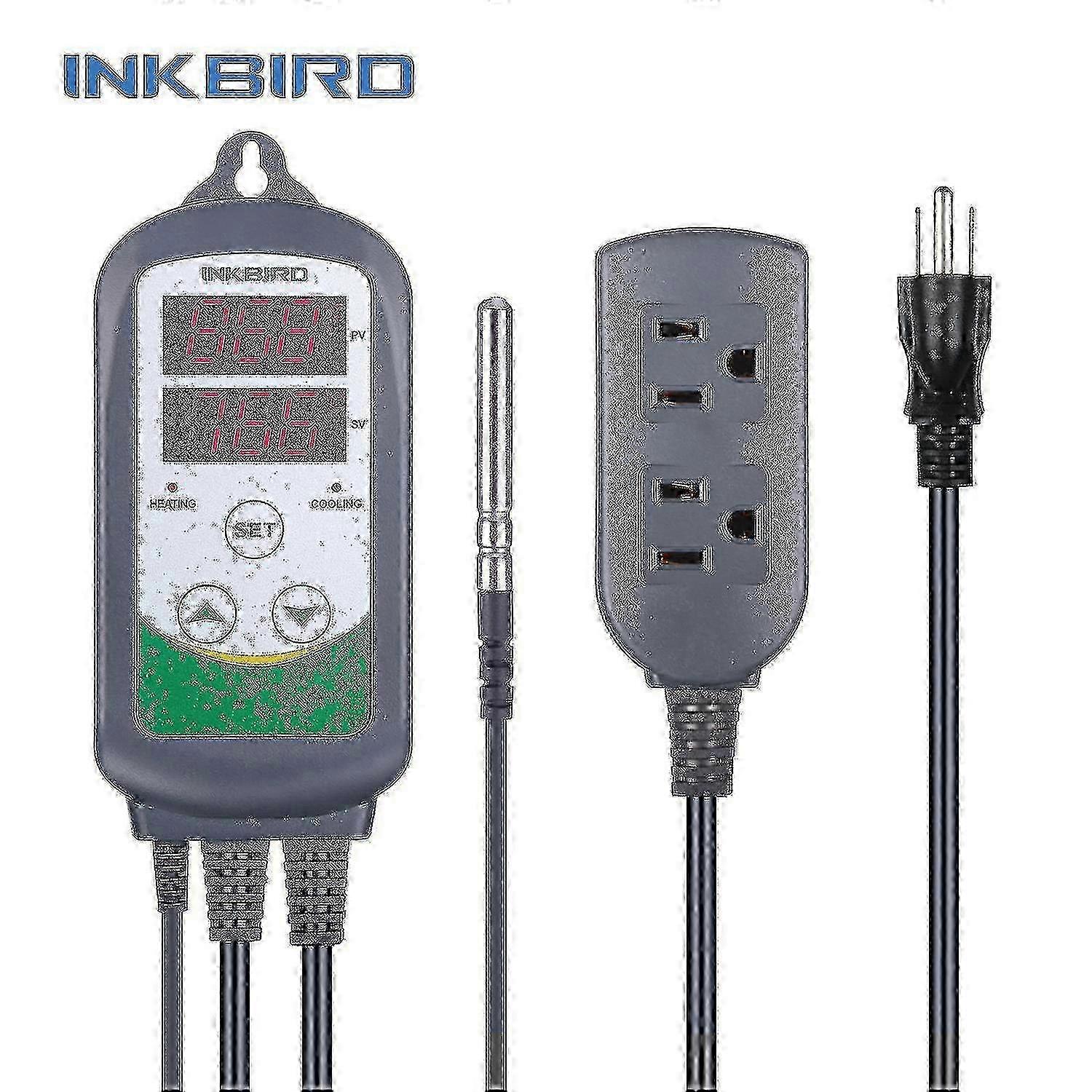 Thermoregulator Itc-308 Digital Temperature Controller Thermostat 220v W/ Dual Display Alarm For Floor Birds Incubator