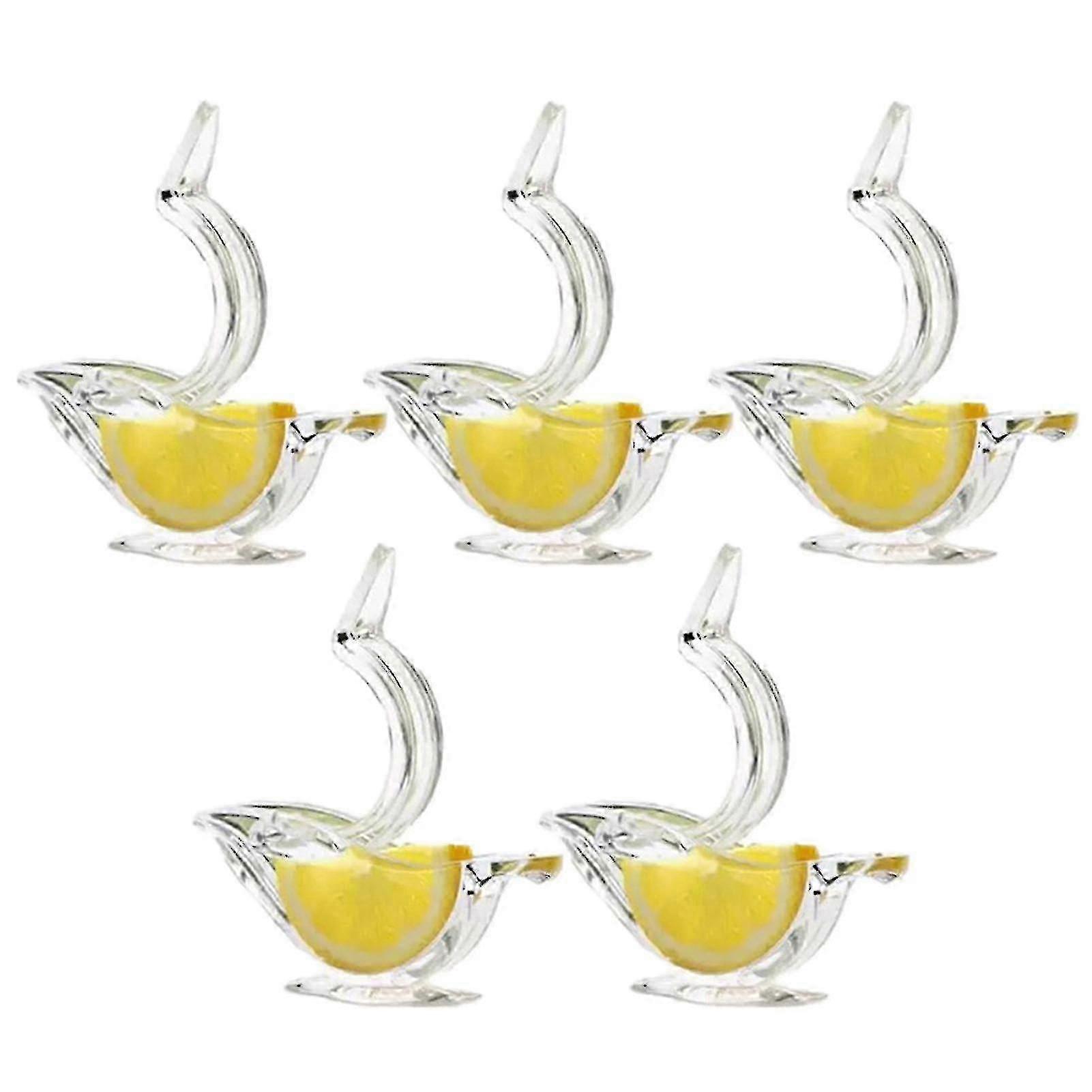 Lemon Juicer Clip Acrylic Manual Lemon Slice Squeezer Convenient Transparent Fruit Juicer For Home