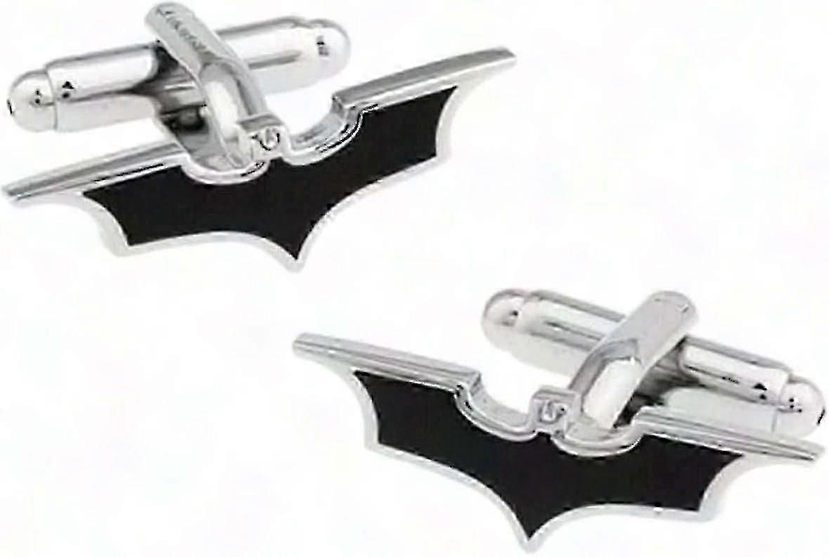 Black Bat Mark Cufflinks for Men Wedding Accessory