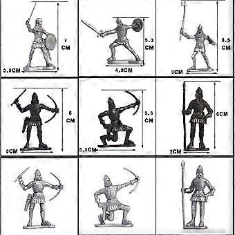 24Pcs/Set Simulation Action Figures Roman Medieval Knights Soldier,Men Classic Archaic Soldiers Middle Ages Warriors Toy