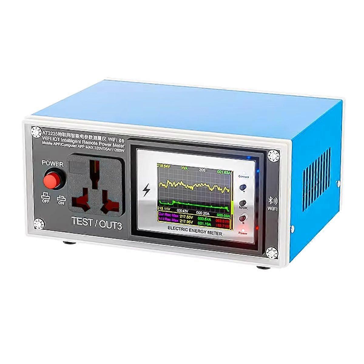 AT3235 Tuya WiFi AC0-320V 35A Ammeter Voltmeter Digital Wattmeter Socket Electric Voltage Current Mu