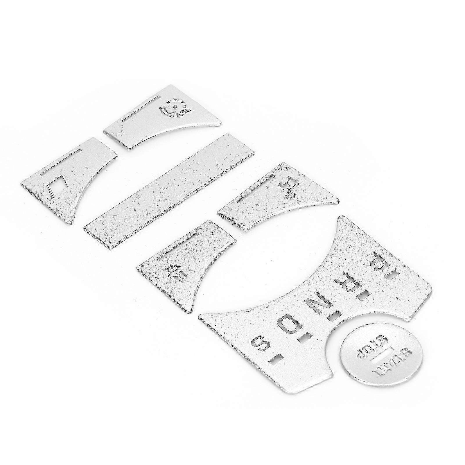 7pcs Central Control Gear Shift Panel Button Cover Sticker Silver Replacement for Jaguar XF 2012?2015