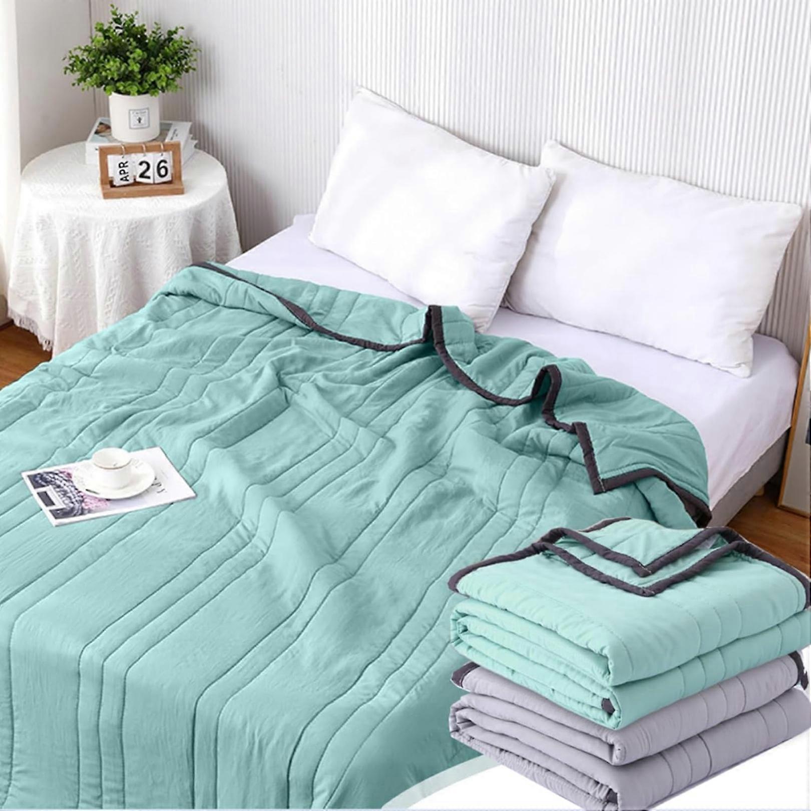 Staron Ice Blanket for All-Season, Lightweight Summer Cooler Quilt, Double Sided Cold Effect Blanket compatible with Cooler Comforter