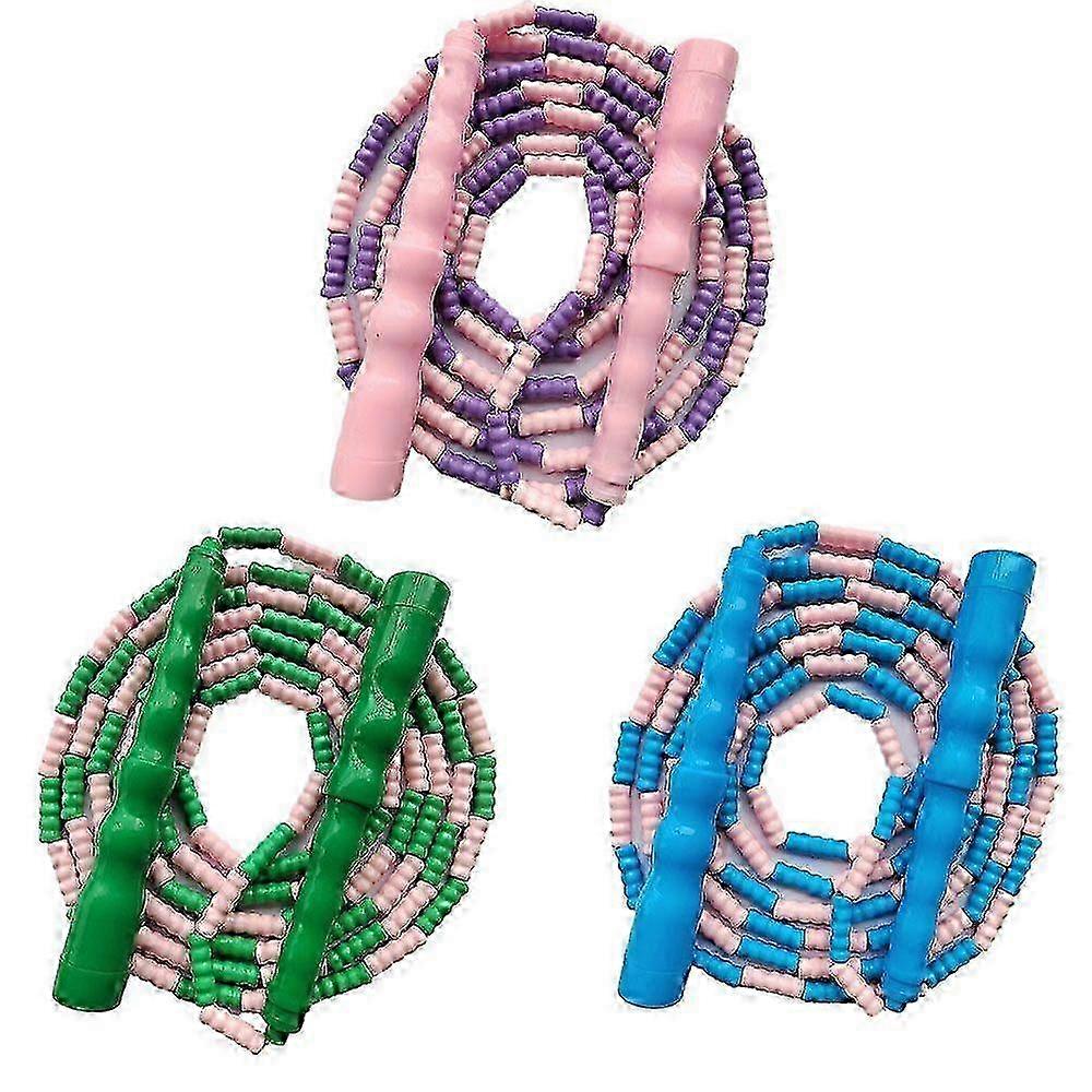 w Jump RopeTangle-Free for Keeping FitAdjustable Soft Beads Jump Rope-Healthy Exercise Jump Rope