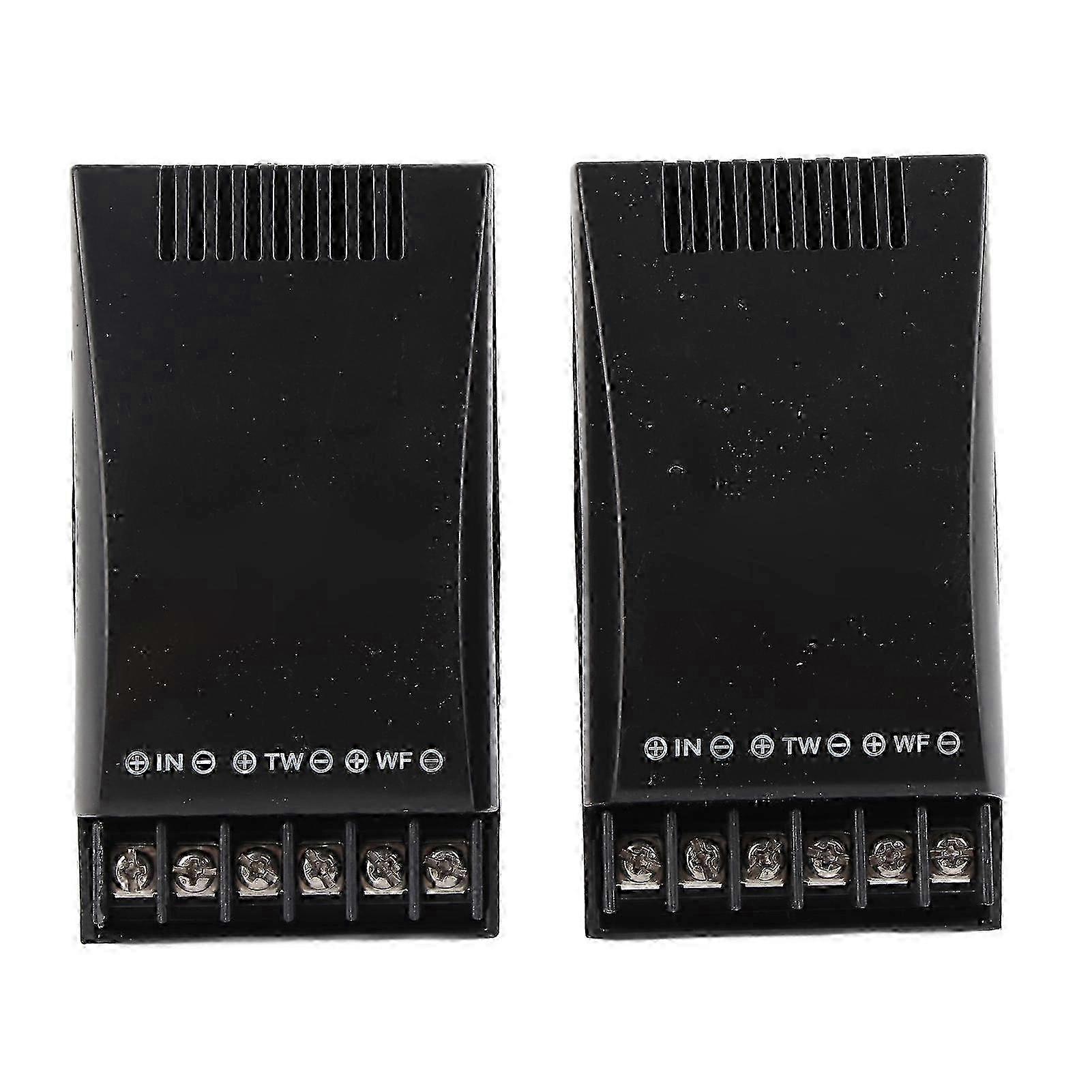 2Pcs Car Audio Crossover 2 Way 100W Output 12V Correct Sound ABS Shell Car Speaker Crossover for Vehicle