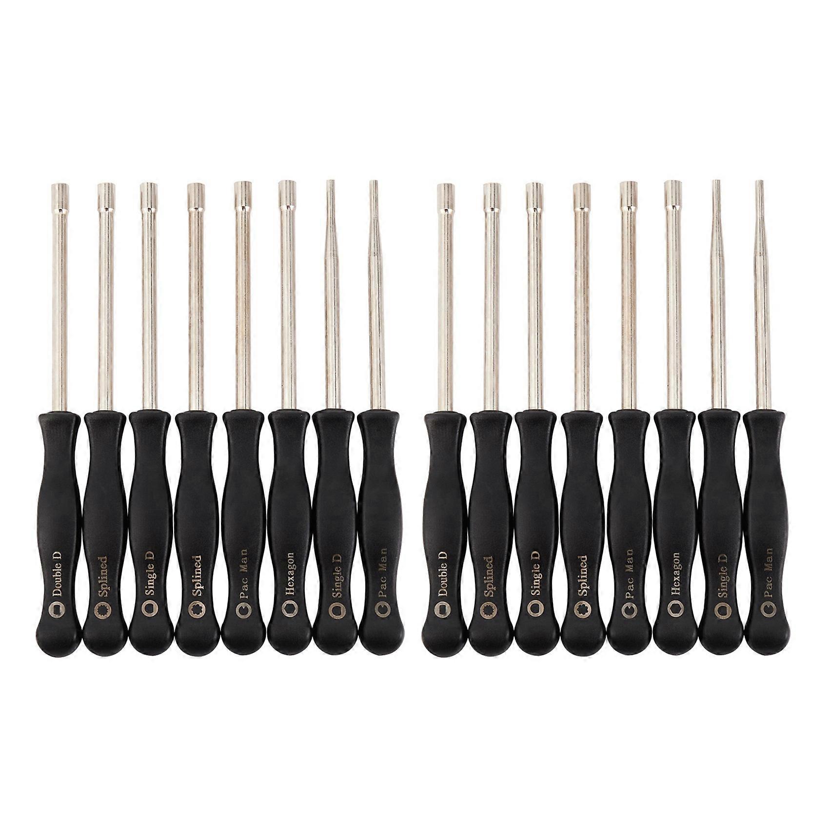 16 Pcs Screwdriver Carburetor Adjustment Tool Single D Double D Hexagon Hex Socket Kit Set