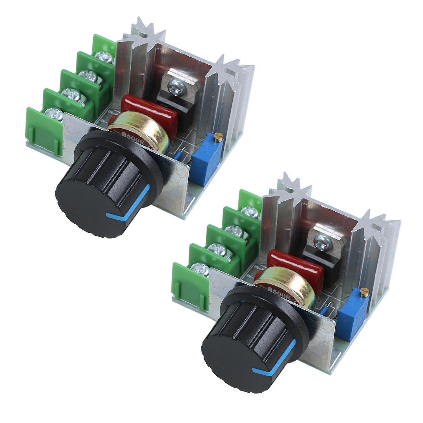 2X regulator of Voltage controller speed dimmer SCR 2000W AC 220V