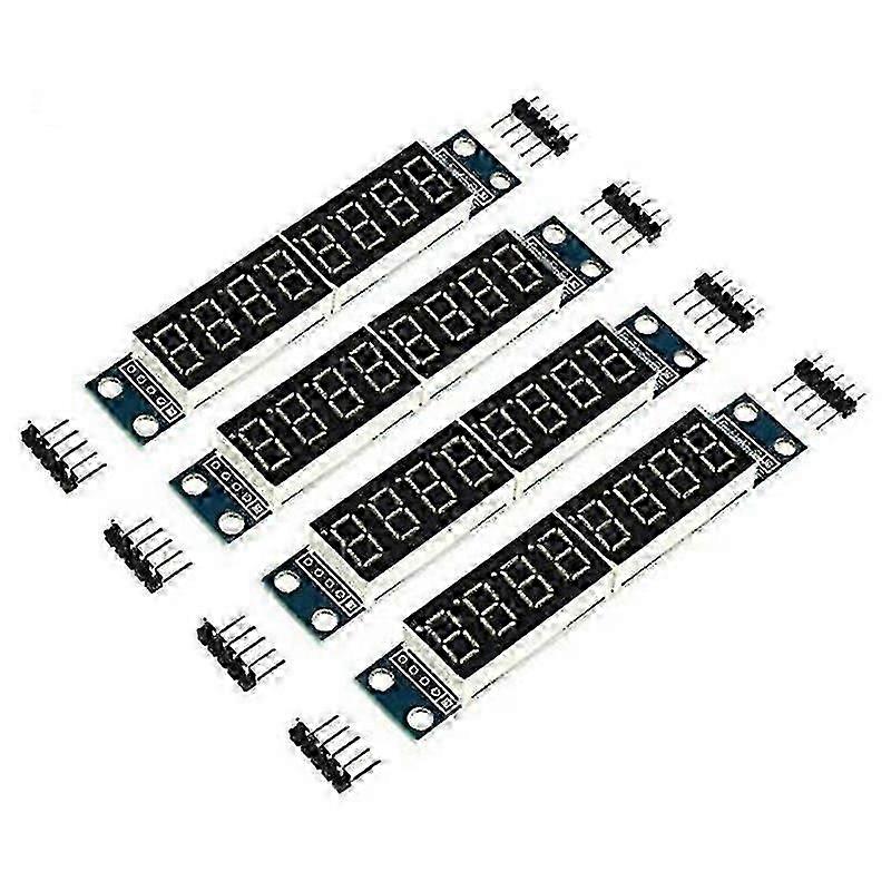 4pcs 8-digit 7 Segment Module 8 Bit Digital Segment Tube Led Display Module Supports Cascade Eight