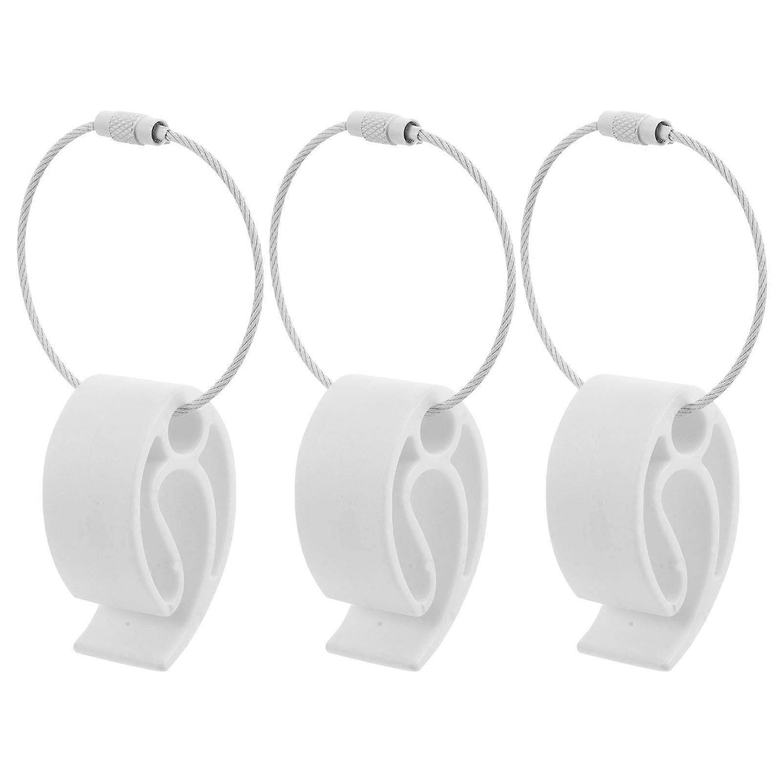 Flying Disc Clips White Pe Material Designed for Outdoor Use 15Pcs Set