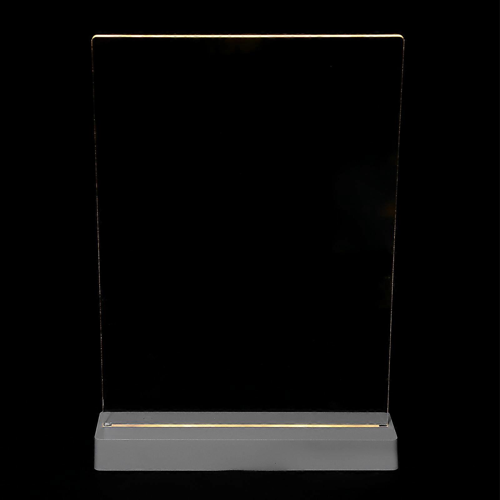 LED Lighted Drawing Board Acrylic Message Board for Restaurants 1Set