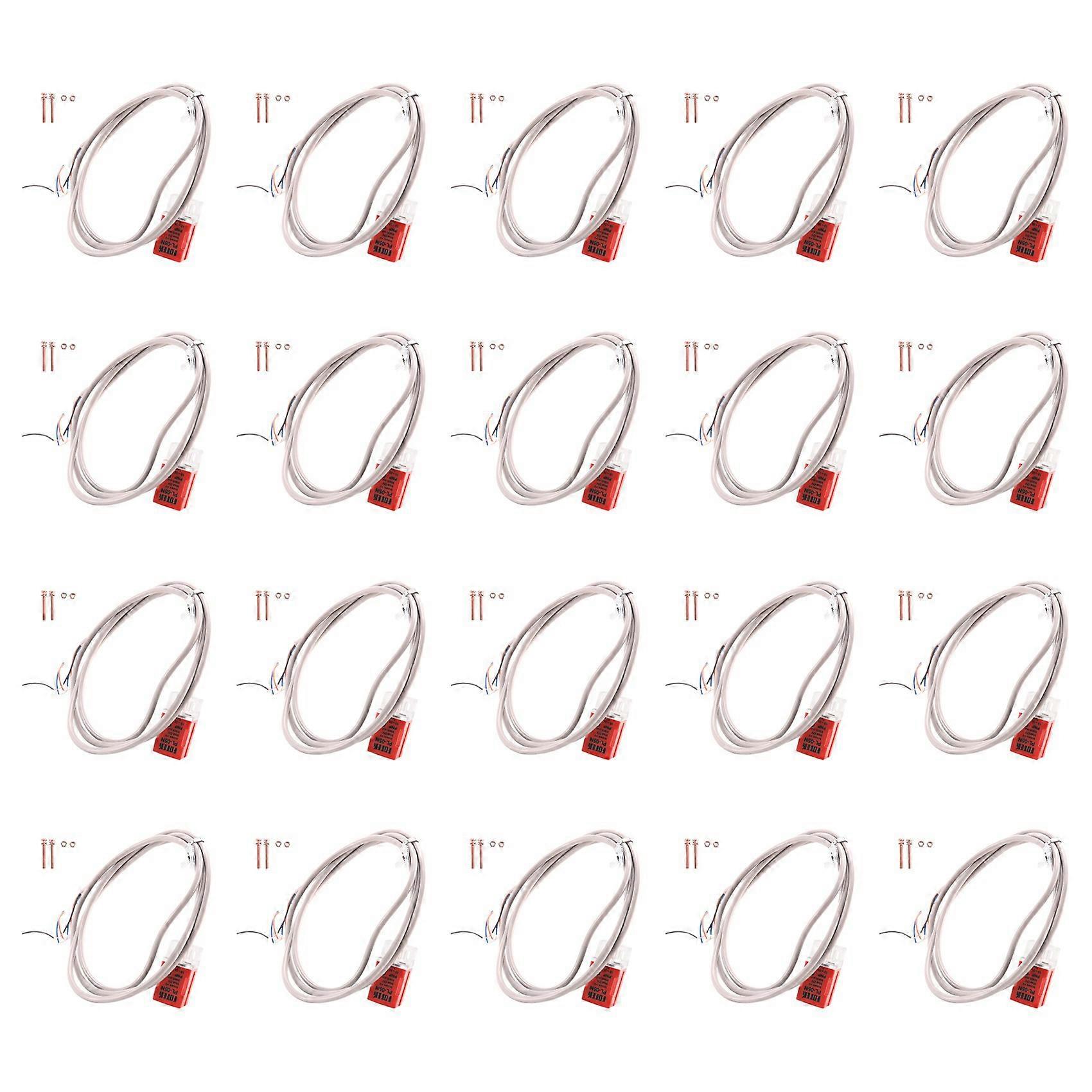 20X PL-05N/P DC 10-30V NPN NO 5mm Square Inductive Proximity Sensor Switch 3 Wire P with Screws