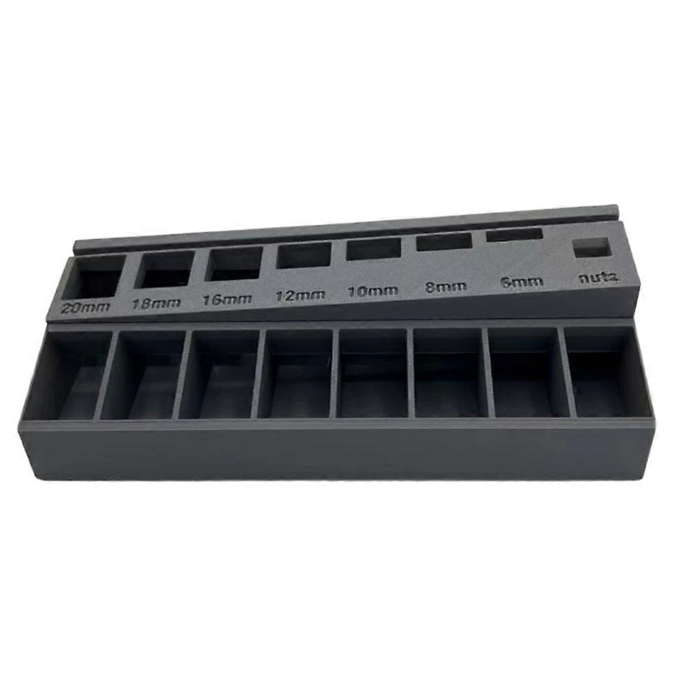 M3 Screw Organizer Bolt Sorting Tray with 7 Measuring Slots, Perfect for Hardware and Small Parts Storage