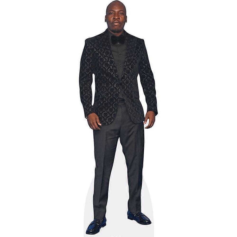 Emmanuel Sonubi (Black Suit) Cardboard Cutout (lifesize OR mini size). Standee. Stand Up.